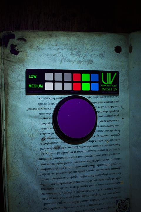 Manuscript #4 under UV analysis