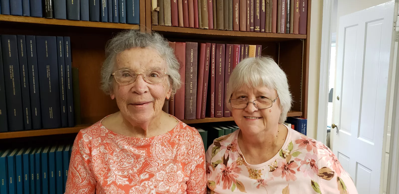 Marian Holland McAllister '47 and Sarah George Figueira